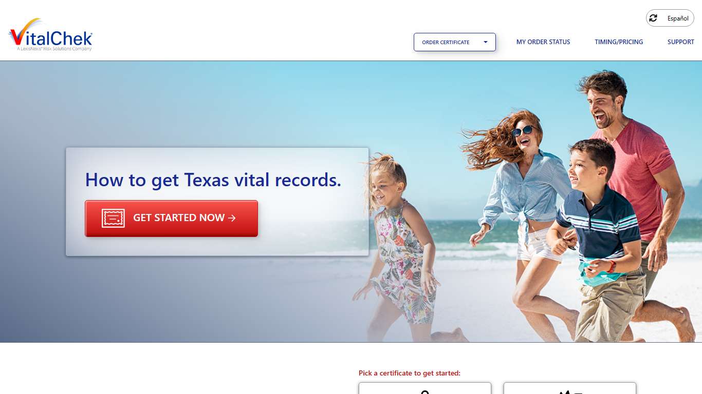 Texas (TX) Vital Records | State Certificates - VitalChek